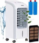 3in1 Mini Aircooler | 4 Liter Kapazität | Mobile Klimaanlage | 3 Geschwindigkeitsstufen | Klimagerät | Luftreiniger | Klima Ventilator | Luftkühler | Air Cooler | (Weiß) - 1
