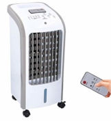 JUNG TVE25 mobiles Klimagerät mit Wasserkühlung, TÜV geprüft, inkl. Fernbedienung + Timer, Mobile Klimaanlage leise, Kühlender Ventilator ohne Abluftschlauch - 1
