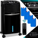 KESSER® 4in1 Mobile Klimaanlage | Fernbedienung | Klimagerät | Ventilator Klimaanlage | Timer | 3 Stufen | Ionisator Luftbefeuchter | Luftkühler | (Black) - 1