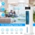 Mobile Klimaanlage ohne Abluftschlauch Luftkühler mit Wasserkühlung Mobiles Klimagerät Leise Ventilator Oszillierend Standventilator 3 Windarten mit Fernbedienung | 12H Timer 3L Wassertank - 2