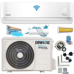 18000 BTU 5,3kW ULTRA - Split Klimaanlage + Heizung ECO Smart WiFi Self-Clean Super-Ioniser Follow Me komplett Set leise inkl. 3m Leitungen - 1