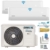 A++/A++ Duo-Split SelfClean WiFi/WLAN/App Steuerung Golden-Fin 2,6 + 3,5 kW 9000+12000 BTU MultiSplit Klimaanlage INVERTER Klimagerät mit zwei Inneneinheiten 2 Innengeräten und Heizung - 1