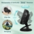 COZII Mini Ventilator, USB Ventilator Clip Ventilator Tischventilator mit LED-Anzeige, 5 Geschwindigkeiten 720° Drehung, 16cm Tragbarer Ventilator Leise für Zuhause, Büro, Outdoor, Reisen (Schwarz) - 3