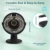 COZII Mini Ventilator, USB Ventilator Clip Ventilator Tischventilator mit LED-Anzeige, 5 Geschwindigkeiten 720° Drehung, 16cm Tragbarer Ventilator Leise für Zuhause, Büro, Outdoor, Reisen (Schwarz) - 6