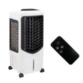JUNG COMMODR Mobile Klimaanlage ohne Abluftschlauch, Klimagerät 3-in-1 Luftkühler und Ionisator, Leiser Ventilator mit Wasserkühlung, Fernbedienung und 7,5 Stunden Timer, für alle Zimmer - 1