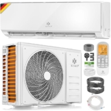 KESSER® Klimaanlage Set Split - mit WiFi/App Funktion Klimagerät - Kühlen A++/ Heizen A+ -12000 BTU/h (3.400 Watt) Kältemittel R32 - Fernbedienung, Timerfunktion - Inkl. komplettem Montagematerial - 1