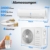 KESSER® Split Klimaanlage Set Quick Connect 12000 BTU 3,4 kW – WiFi & App Klimagerät mit Heizfunktion & Kühlmodus Wandklimaanlage, mit Kupferleitung Kältemittel R32 Inkl. Montagematerial - 6