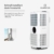 Klarstein Mobile Klimaanlage mit Abluftschlauch, 5-in-1 Klimagerät, Ventilator, Luftentfeuchter, Luftreiniger & Nachtmodus, App-Steuerung, Kleine & Portable für Wohnung & Büro, 10000 BTU - 5