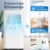 Klimaanlage Mobil 7000 BTU, Mobile Klimaanlage 4-in-1, Kühlung, Entfeuchtung und 2-Stufiger Belüftung, Mobiles Klimagerät mit Abluftschlauch, Digitalanzeige, 24h-Timer, Kühlfläche bis zu 68 m³(25㎡) - 2