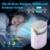 Klimaanlage Mobil, Mini Klimaanlage für Zimmer, 4 In 1 Luftkühler mit Wasserkühlung 1000Ml Klimagerät Ohne Abluftschlauch, Portable Air Conditioner mit 3 Modi & Bunt Licht Raumkühler für Räume Büro - 5