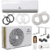 Klimaanlage Set Split - mit WiFi/App Funktion Klimagerät - Kühlen A++/ Heizen A+ 12000 BTU/h (3.500 Watt) Kältemittel R32 - Fernbedienung, Timerfunktion - inkl. Montagematerial (VSK-12000BTU) - 1