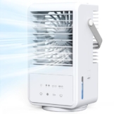 Mobiles Klimaanlage, Klimagerät Tragbare 1000ML Air Cooler 4 in 1 Persönlich Ventilator,2/4H Timer, 3 Geschwindigkeiten, 90°Oszillation. - 1