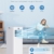 Mobiles Klimagerät - 7000BTU Klimaanlage Mobil mit Abluftschlauch, Kühl-/Ventilations-/ Entfeuchtungs-/Schlafmodus Alle-in-1, Digitalanzeige & Fernbedienung, 360° Rollen, 24H Timer, inkl. Fenster-Kit - 3
