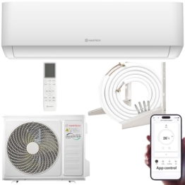 Split Klimaanlage 9000 BTU (bis 30m²) HANTECH H-PRO Heiz-&Kühlfunktion, Luftfilter, WIFI, Montagematerial - 1