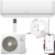 Split Klimaanlage 9000 BTU (bis 30m²) HANTECH H-PRO Heiz-&Kühlfunktion, Luftfilter, WIFI, Montagematerial - 1